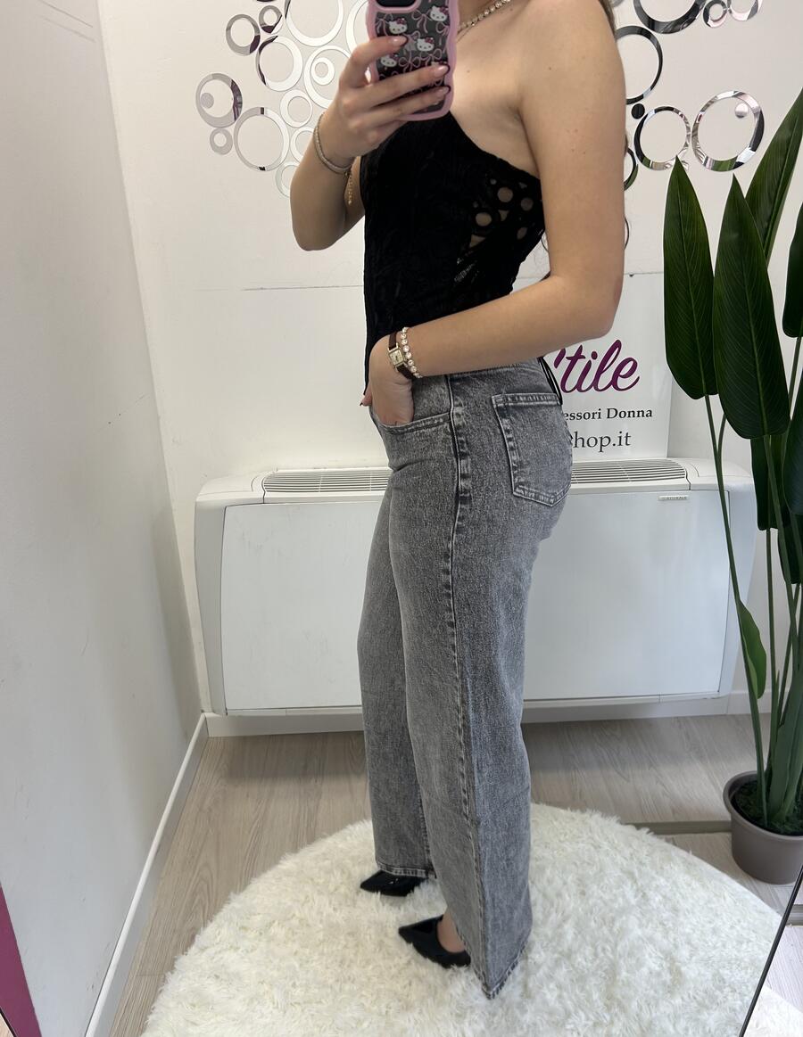 NOVITÀ Jeans wide leg grigio