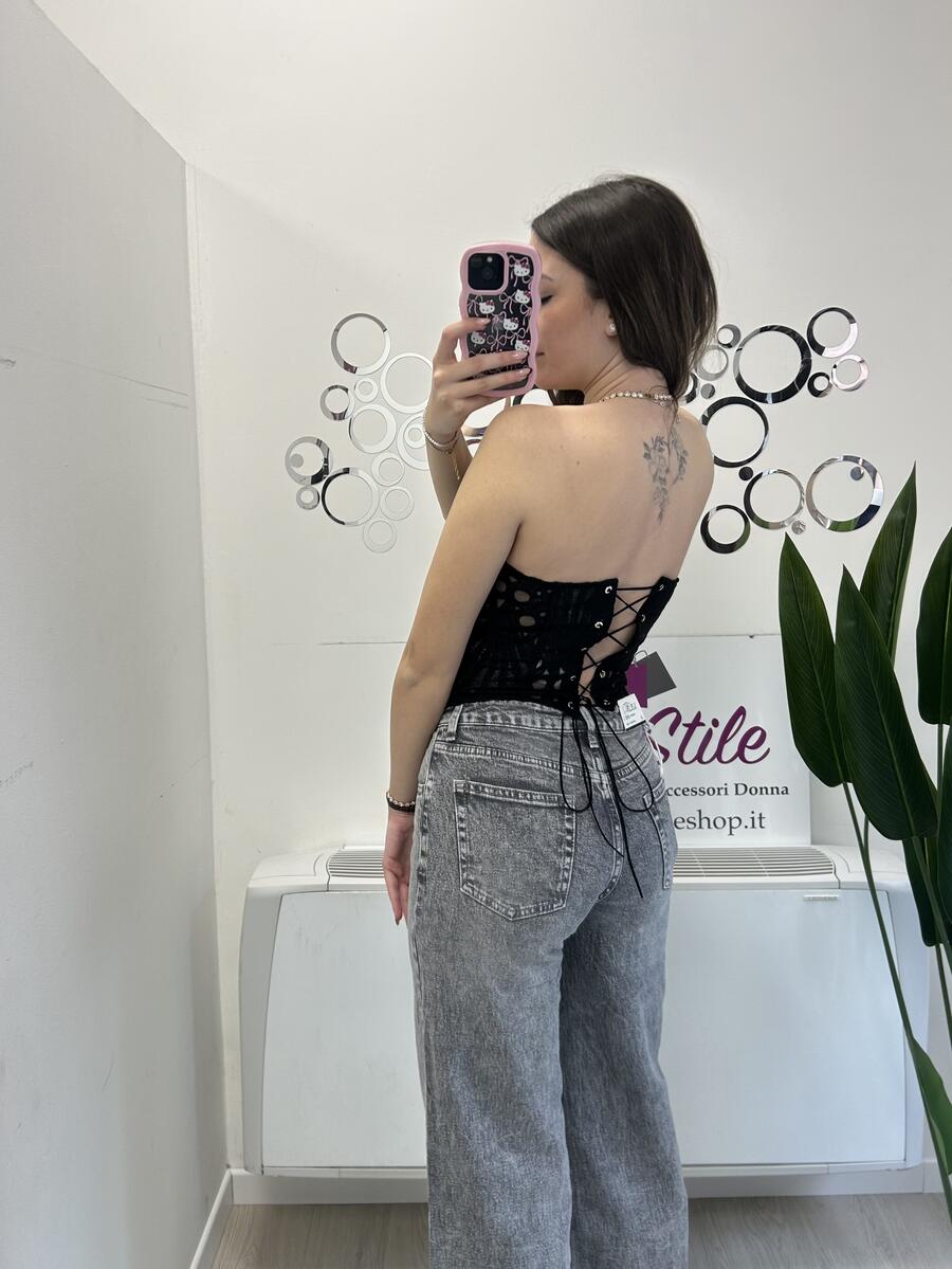 NOVITÀ Jeans wide leg grigio
