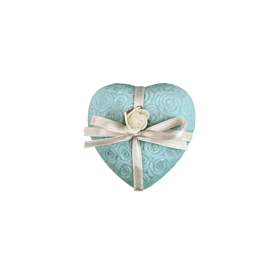 Wald - Sapone profumato cuore colore verde acqua