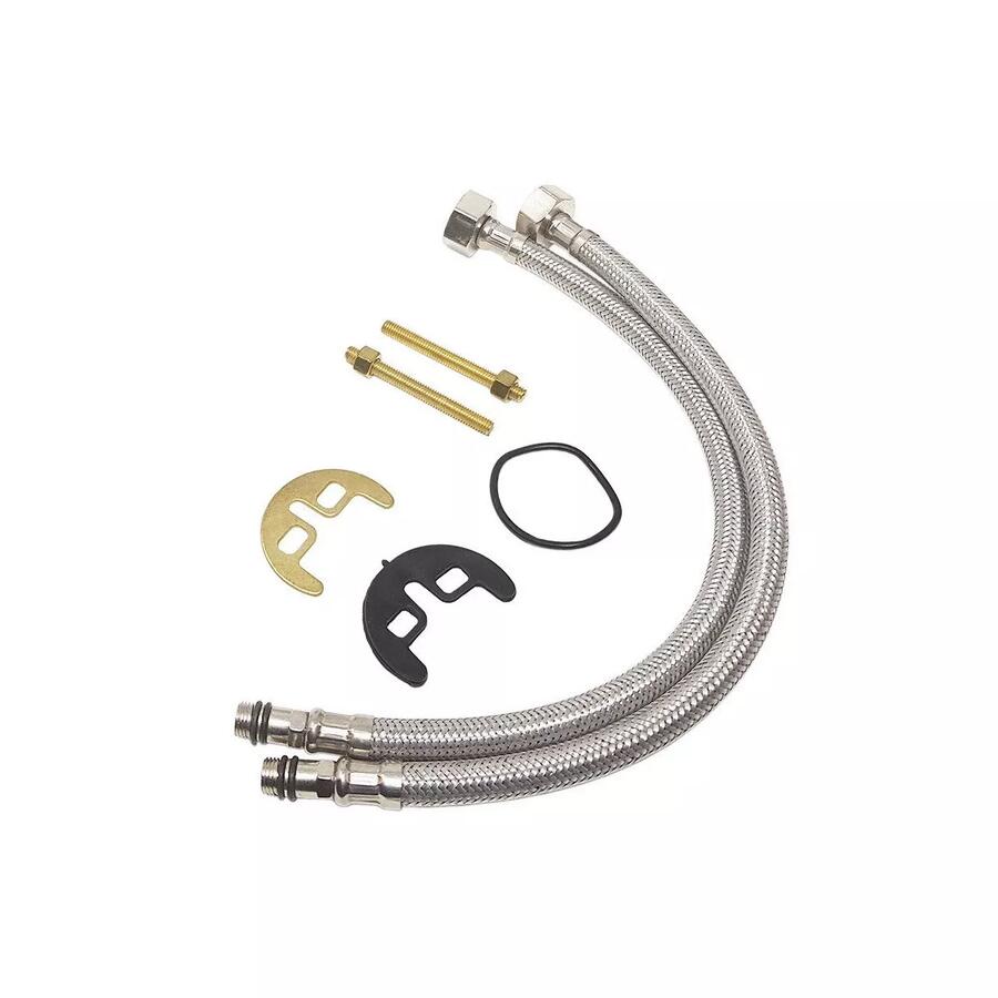 RUBINETTO MISCELATORE CROMATO + KIT MONTAGGIO PER LAVANDINO BAGNO CASA LAVABO 