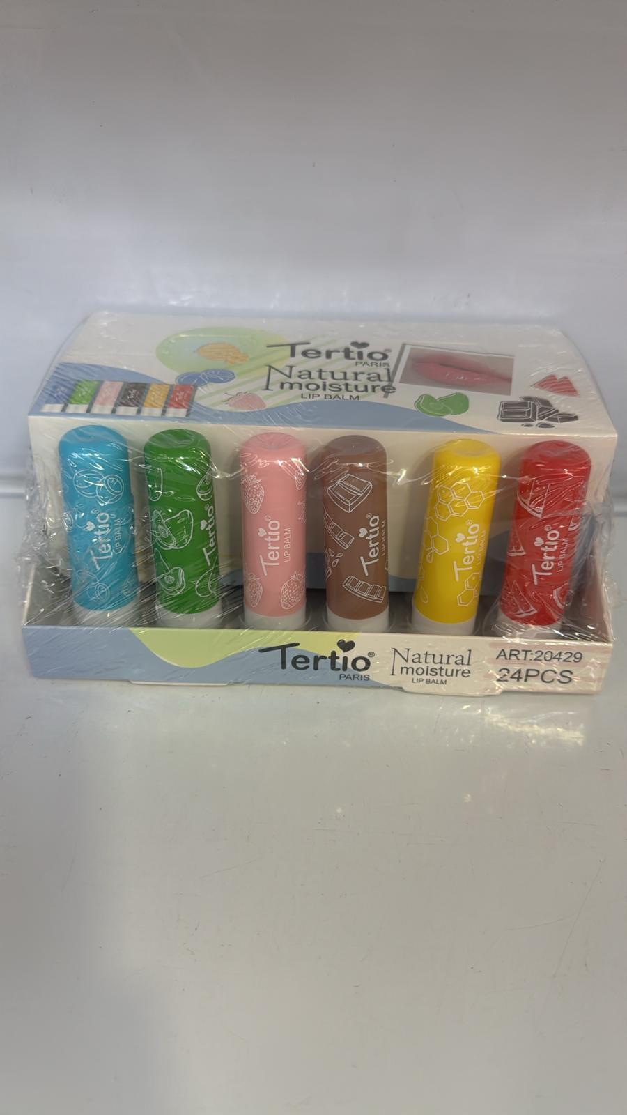 TERTIO NATURAL MOISTURE LIP BALM (Conf. da 24 pezzi)