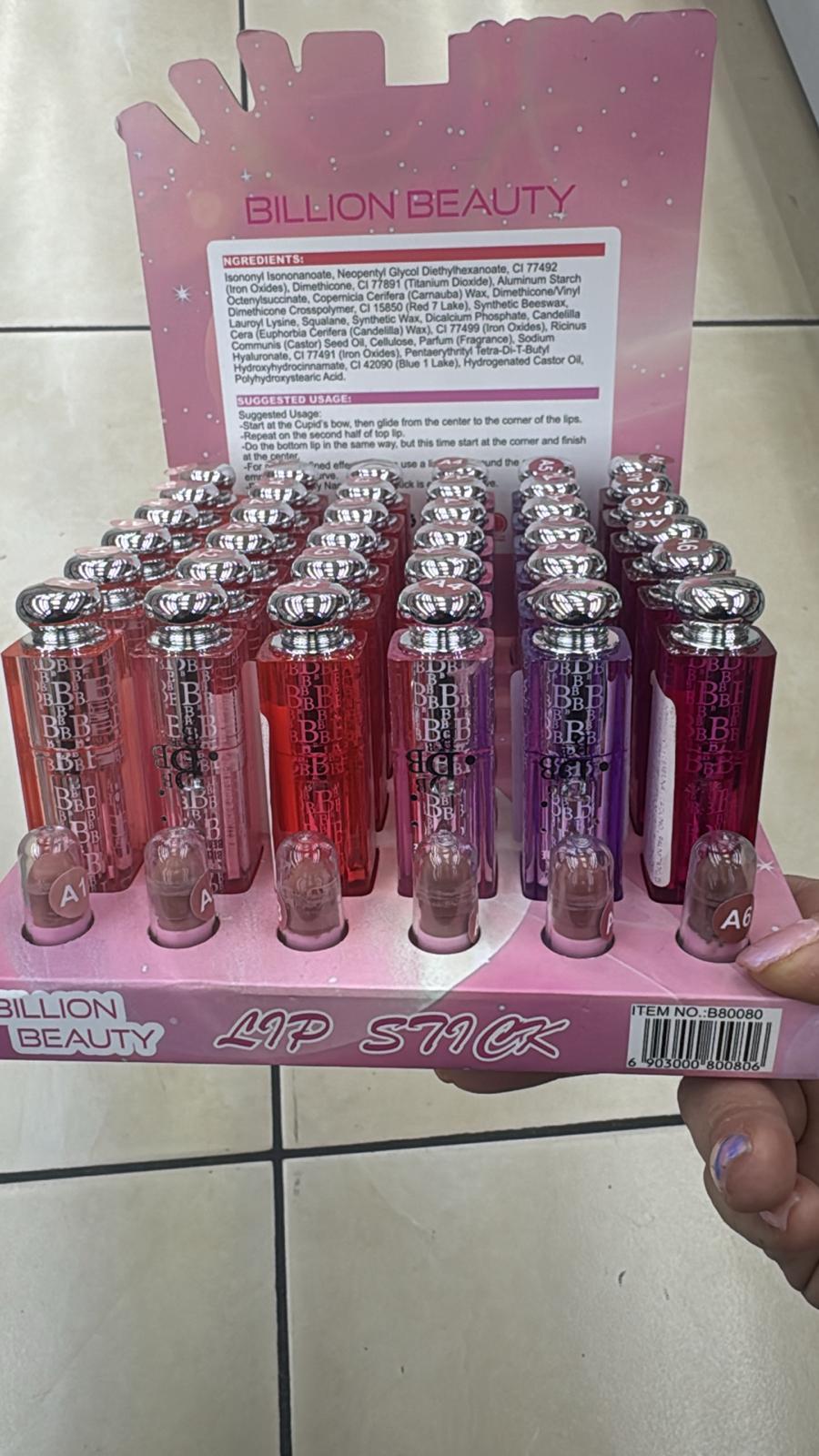 BILLION BEAUTY LIP STICK (Dupe Dior) (Conf. da 36 pezzi)