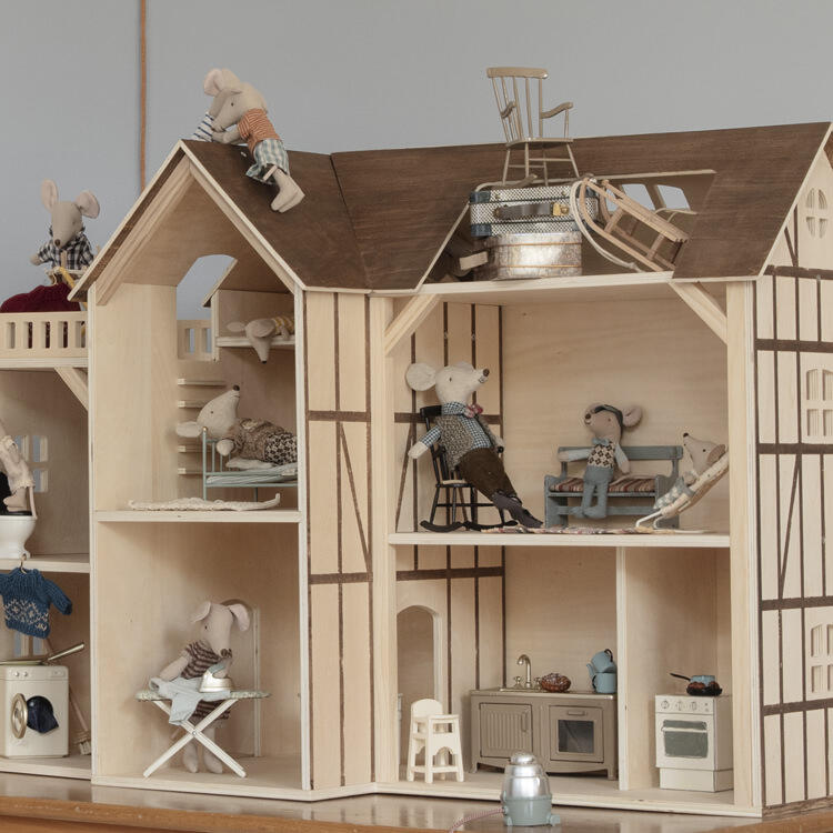 Cucina per Topini in metallo - Beige