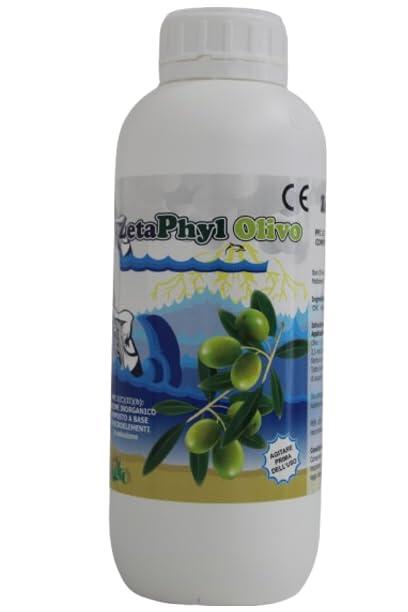Zetaphyl Olivo Concime fogliare per Allegagione dell' Olivo con Alghe, Boro e Molibdeno, flacone 1,3 kg