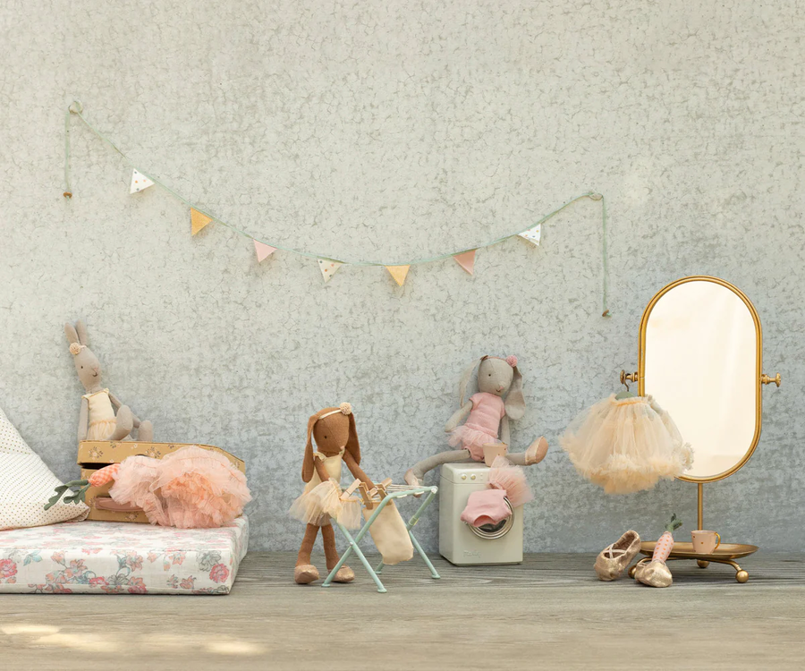 Coniglietta Ballerina con tutù rosa antico - taglia 2