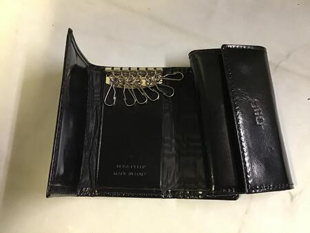 Portachiavi pelle Wind art.21 nero