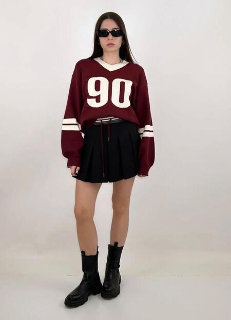 MAGLIA OVER  BORDEAUX