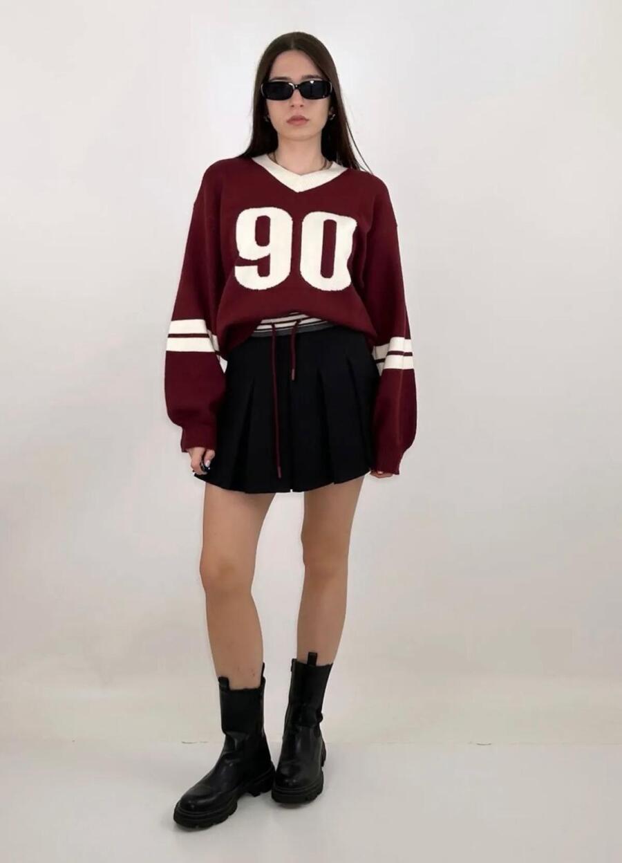 MAGLIA OVER  BORDEAUX