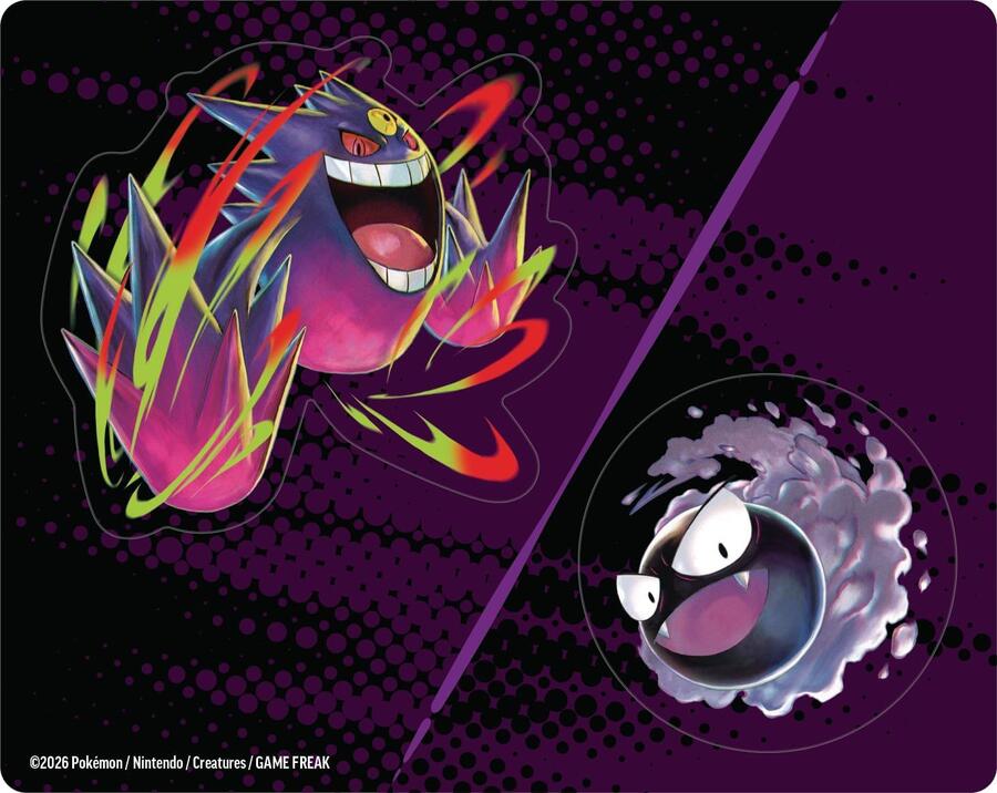 Pokémon: collezione con adesivi (Gastly) dell’espansione Scarlatto e Violetto - Ascesa Eroica del GCC Pokémon (una carta promozionale olografica e tre buste di espansione) - +6ANNI