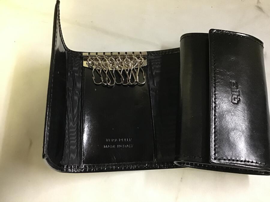 Portachiavi pelle Gilu Wind art.38 nero