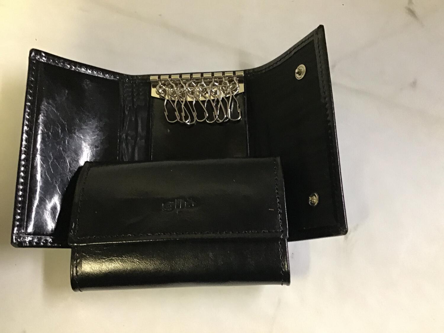 Portachiavi pelle Gilu Wind art.38 nero