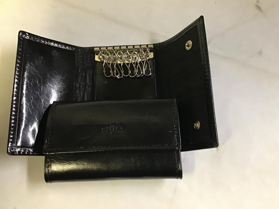 Portachiavi pelle Gilu Wind art.38 nero