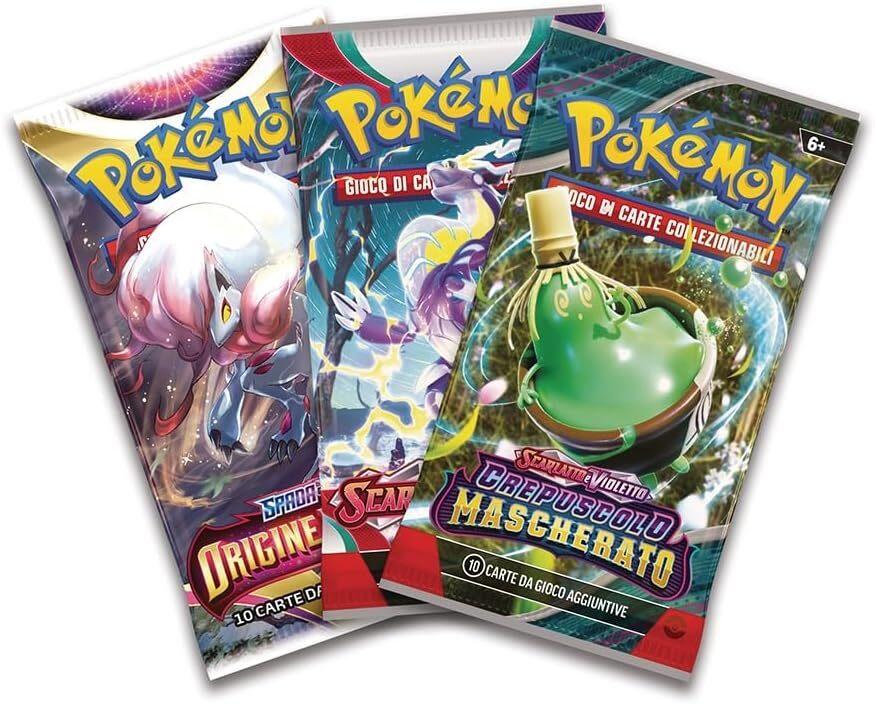 Carte Pokemon TIN POKEBALL Autunno 2025 - VERSIONE ITALIANA - Modelli assortiti - 6+ ANNI
