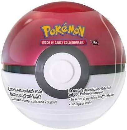 Carte Pokemon TIN POKEBALL Autunno 2025 - VERSIONE ITALIANA - Modelli assortiti - 6+ ANNI