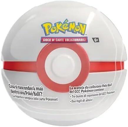 Carte Pokemon TIN POKEBALL Autunno 2025 - VERSIONE ITALIANA - Modelli assortiti - 6+ ANNI
