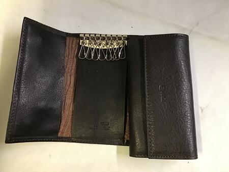 Portachiavi pelle Gilu art.20 nappato moro