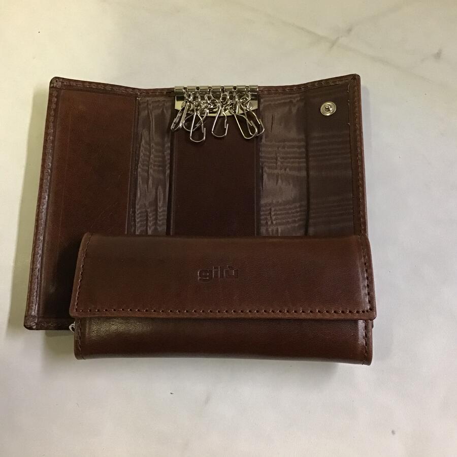 Portachiavi pelle Gilu art.35 Wind noce