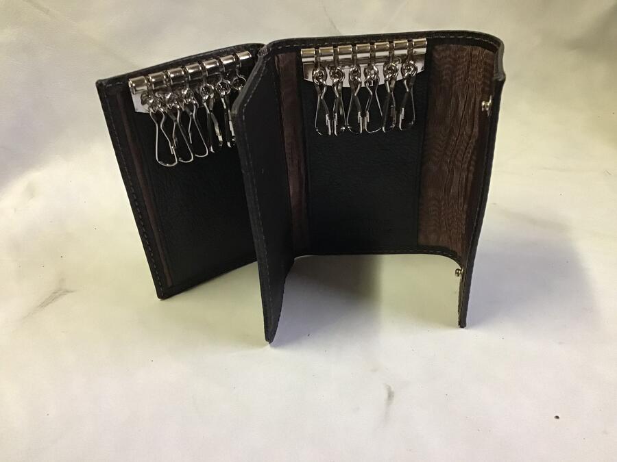 Portachiavi pelle Gilu art.37 nappato moro