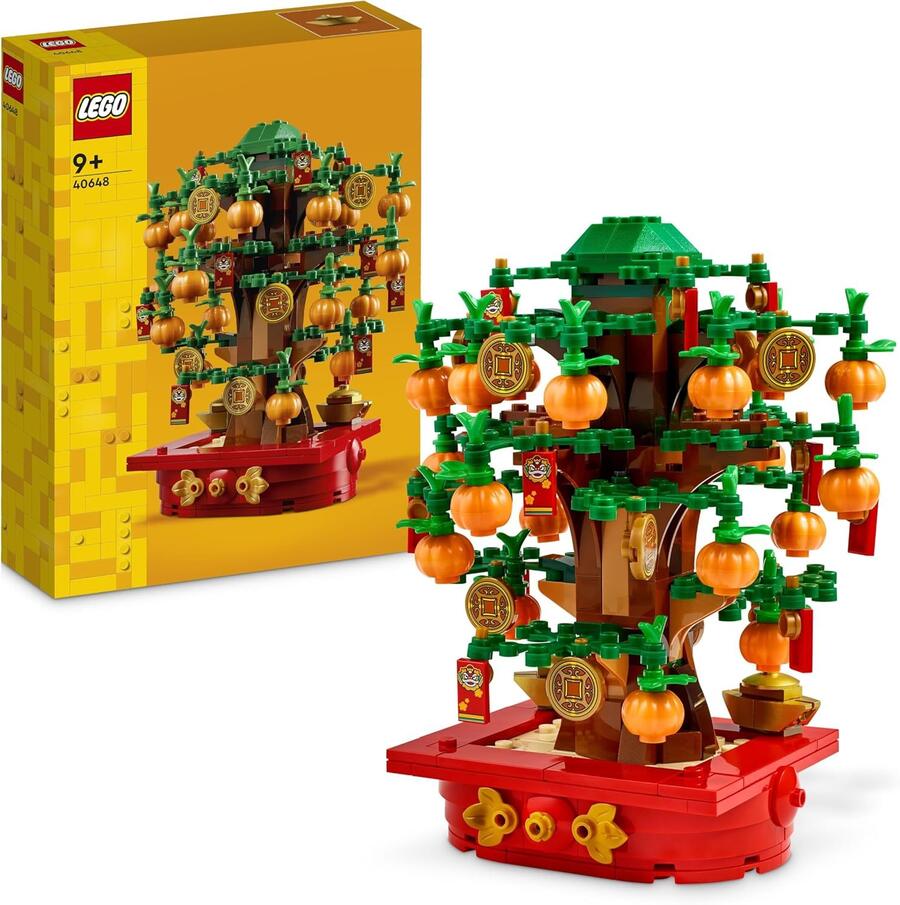 LEGO L’Albero dei Soldi, Giochi Creativi per Bambini e Bambine da 9 anni in su da Costruire, Decorazione per il Capodanno Lunare Giocattolo, Idea Regalo per le Festività da Collezione 40648