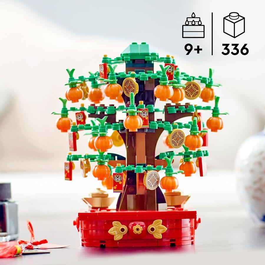 LEGO L’Albero dei Soldi, Giochi Creativi per Bambini e Bambine da 9 anni in su da Costruire, Decorazione per il Capodanno Lunare Giocattolo, Idea Regalo per le Festività da Collezione 40648