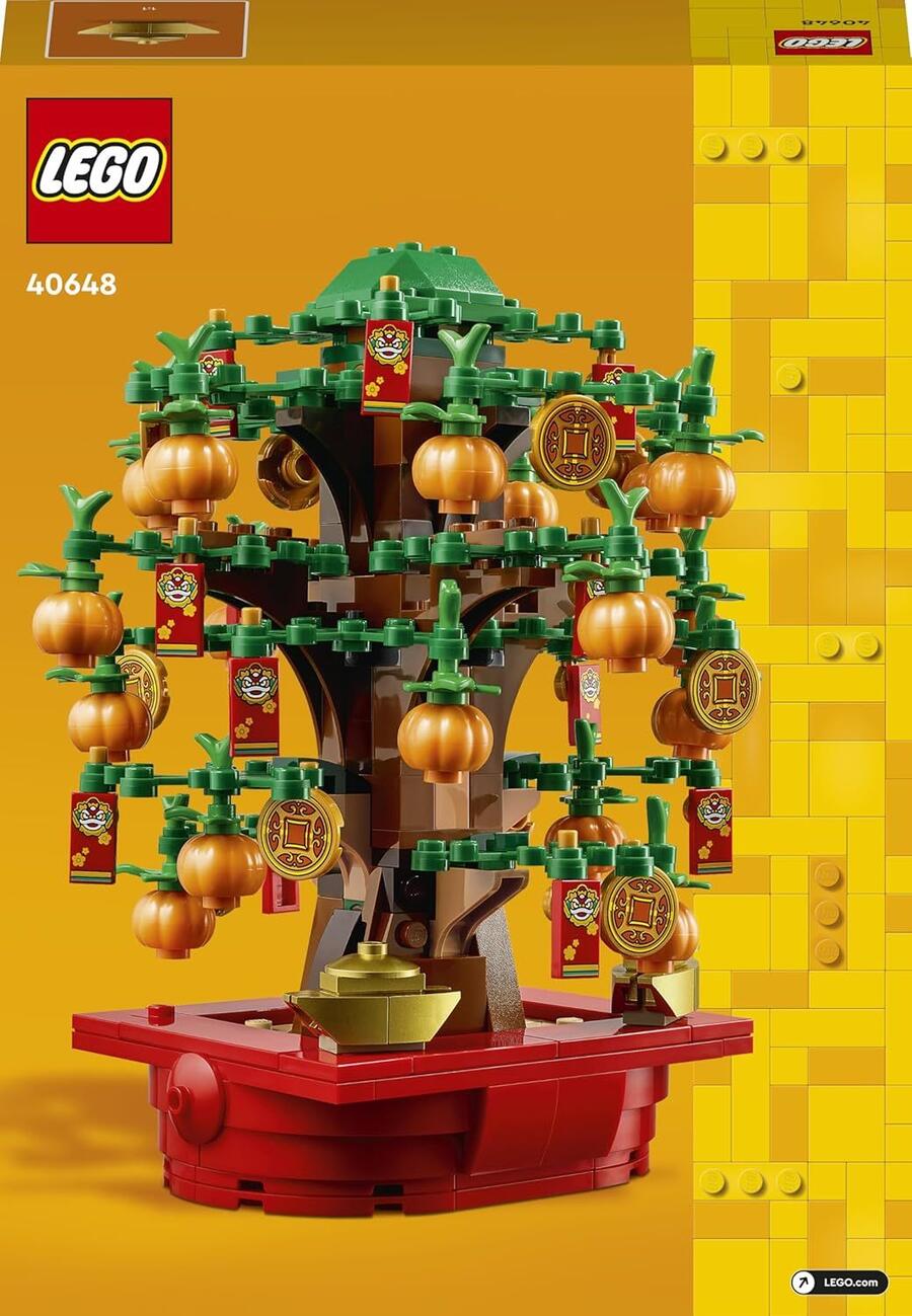 LEGO L’Albero dei Soldi, Giochi Creativi per Bambini e Bambine da 9 anni in su da Costruire, Decorazione per il Capodanno Lunare Giocattolo, Idea Regalo per le Festività da Collezione 40648