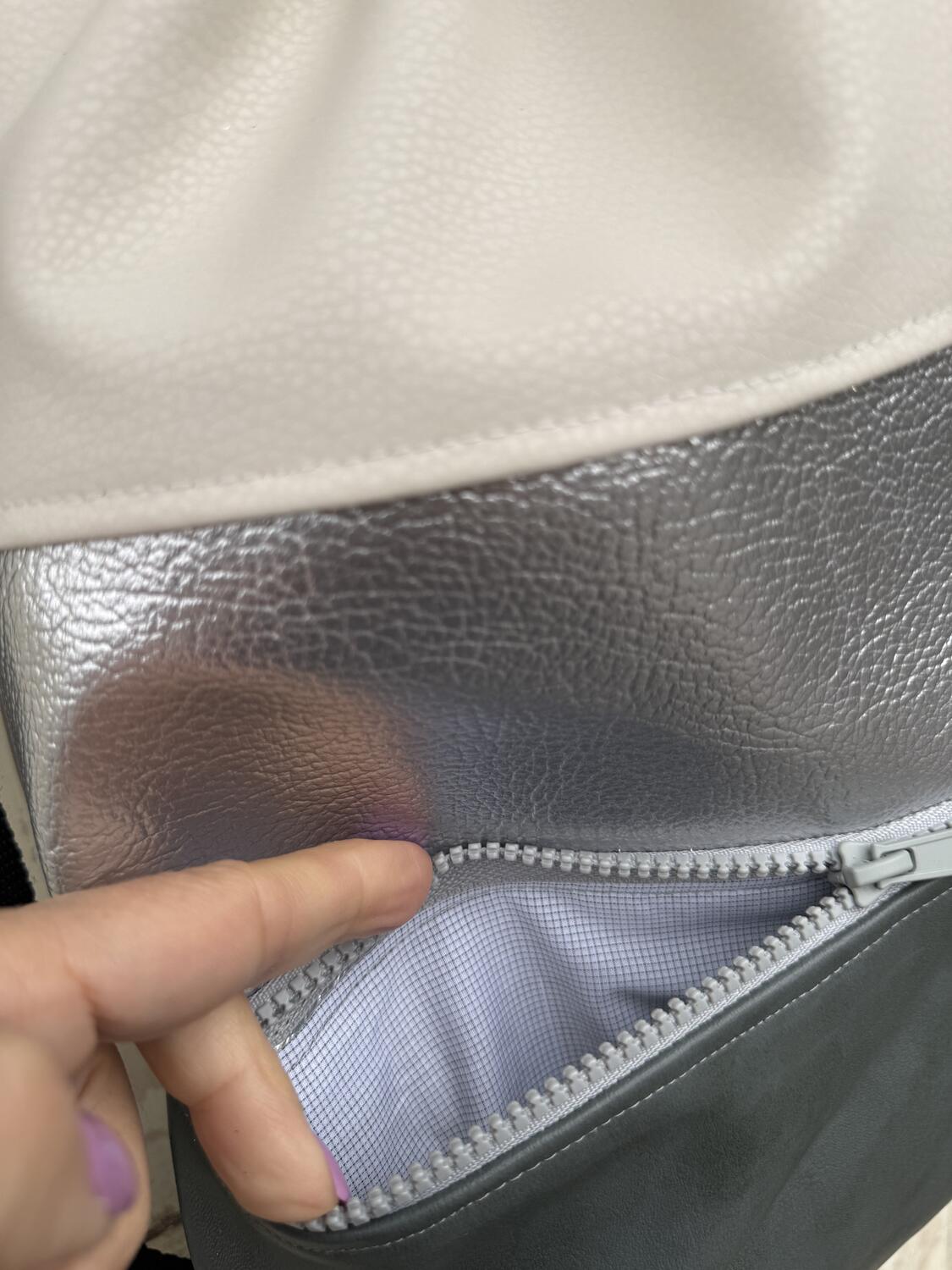 Zaino ottanio e argento 