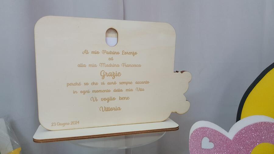 cornice portafoto legno personalizzato