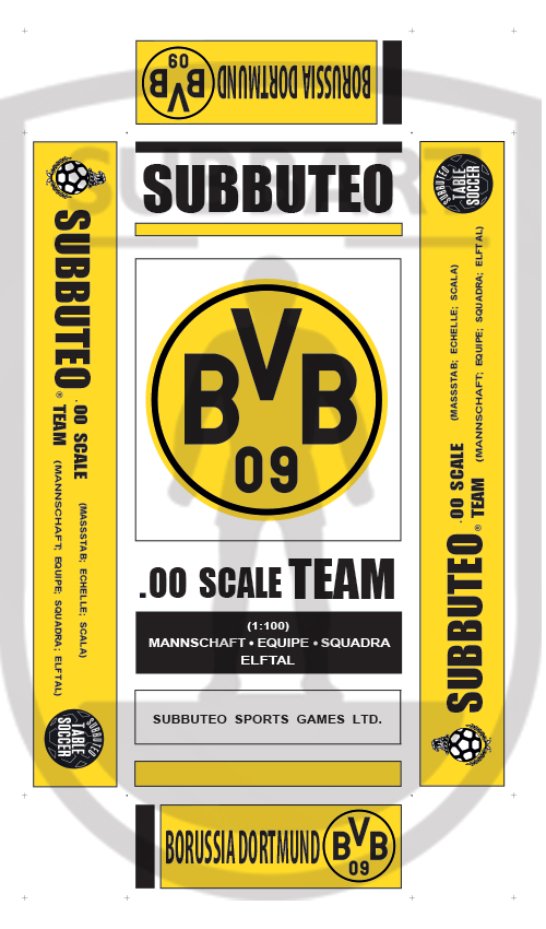 SCATOLA PERSONALIZZATA SUBBUTEO LOGO BORUSSIA DORTMUNT