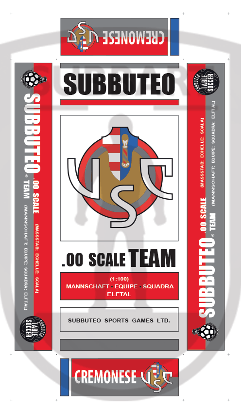 SCATOLA PERSONALIZZATA SUBBUTEO LOGO CREMONESE