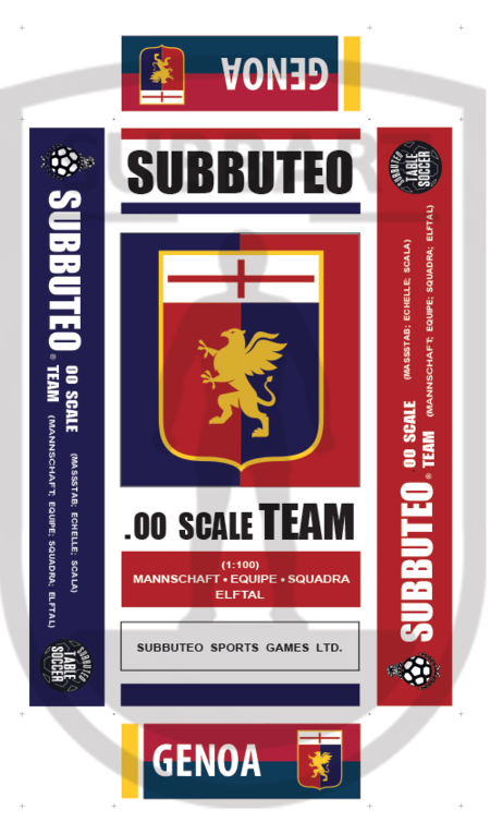 SCATOLA PERSONALIZZATA SUBBUTEO LOGO GENOA