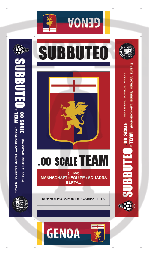 SCATOLA PERSONALIZZATA SUBBUTEO LOGO GENOA