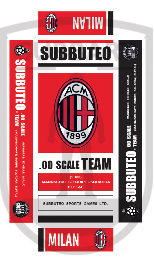 SCATOLA PERSONALIZZATA SUBBUTEO LOGO MILAN