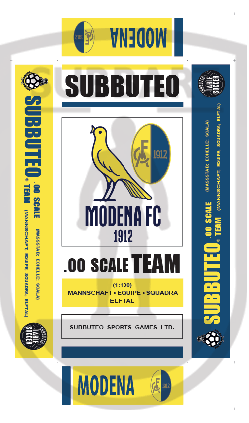 SCATOLA PERSONALIZZATA SUBBUTEO LOGO MODENA