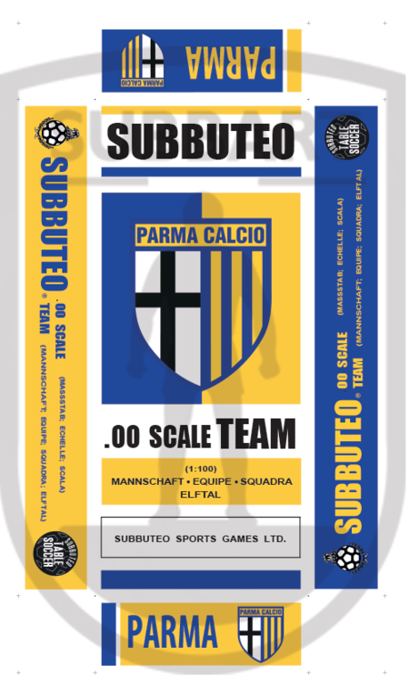 SCATOLA PERSONALIZZATA SUBBUTEO LOGO PARMA