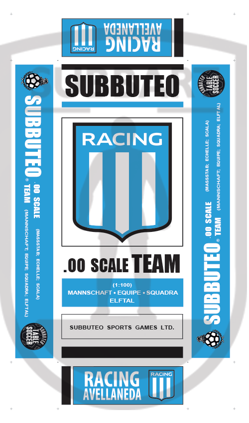 SCATOLA PERSONALIZZATA SUBBUTEO LOGO RACING AVELLA NEDA