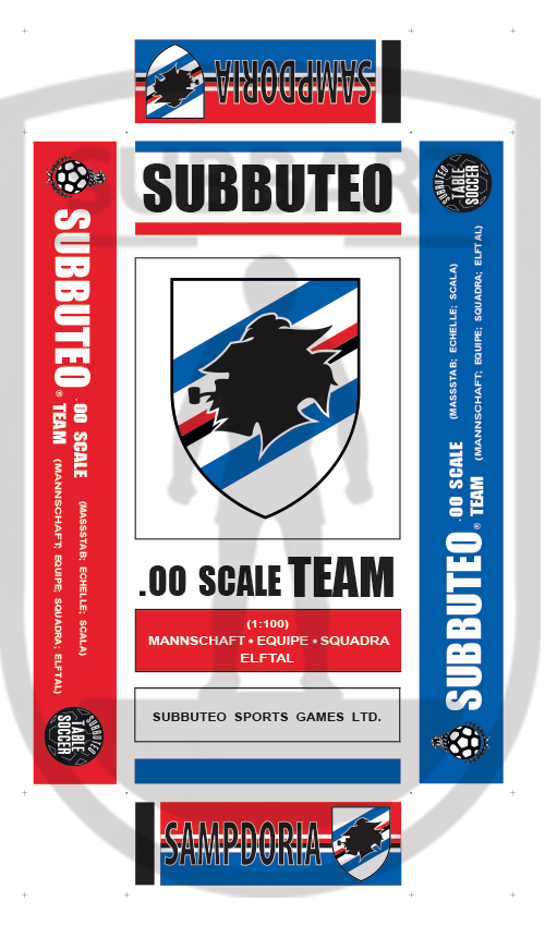 SCATOLA PERSONALIZZATA SUBBUTEO LOGO SAMPDORIA
