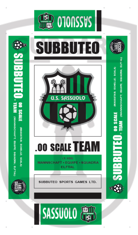 SCATOLA PERSONALIZZATA SUBBUTEO LOGO SASSUOLO