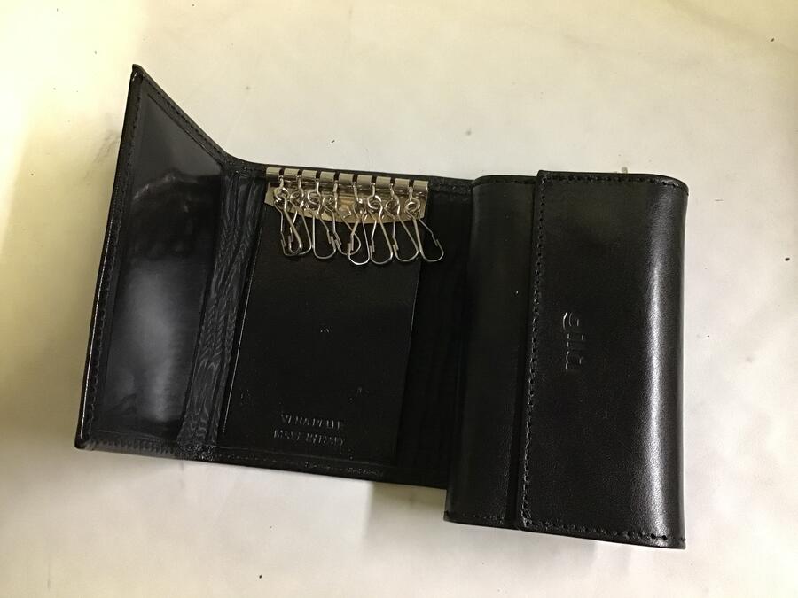 Portachiavi pelle Gilu art38 wind nero