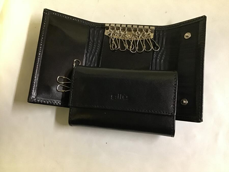 Portachiavi pelle Gilu art38 wind nero