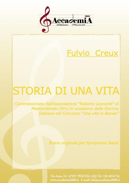 STORIA DI UNA VITA - Fulvio Creux