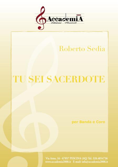 TU SEI SACERDOTE - Roberto Sedia