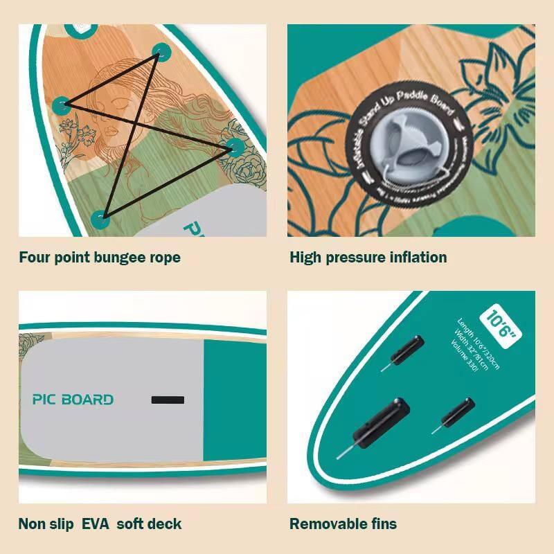 Sup Tavola gonfiabile - Pic Board - Stand up paddle - 320x81x15 - completa accessori