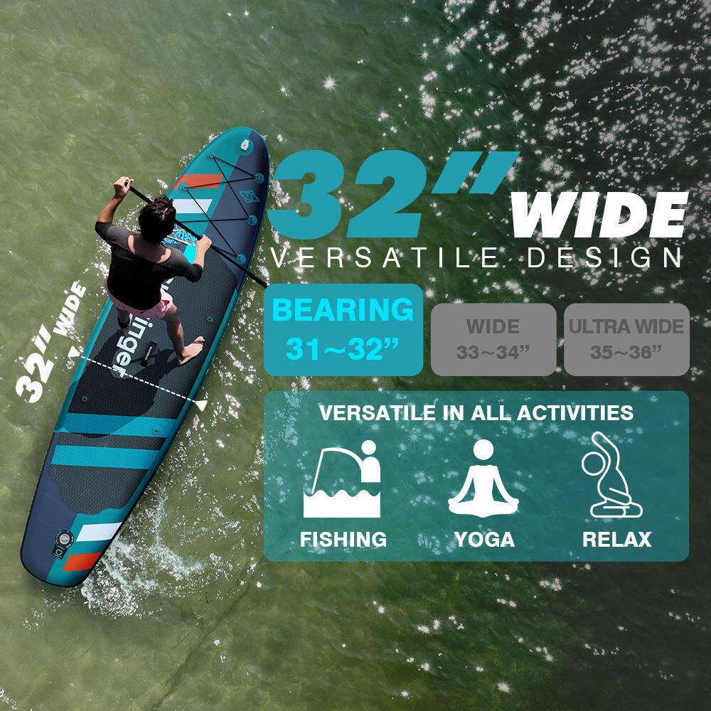 Tavola gonfiabile Sup - Skatinger Jade - 320x81x15 cm - stand up paddle completa accessori