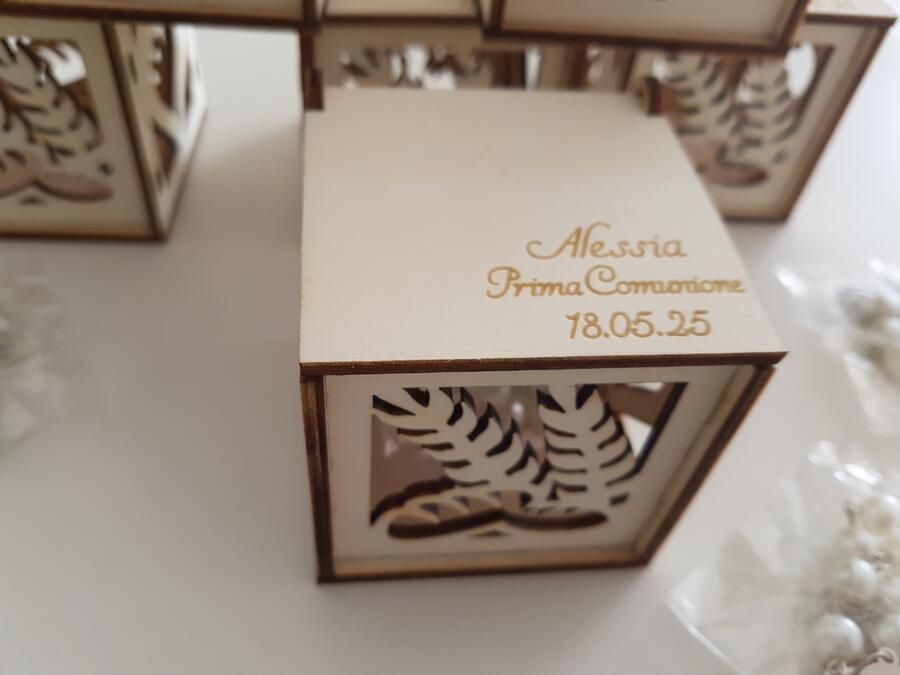 Portaconfetti Legno doppio disegno