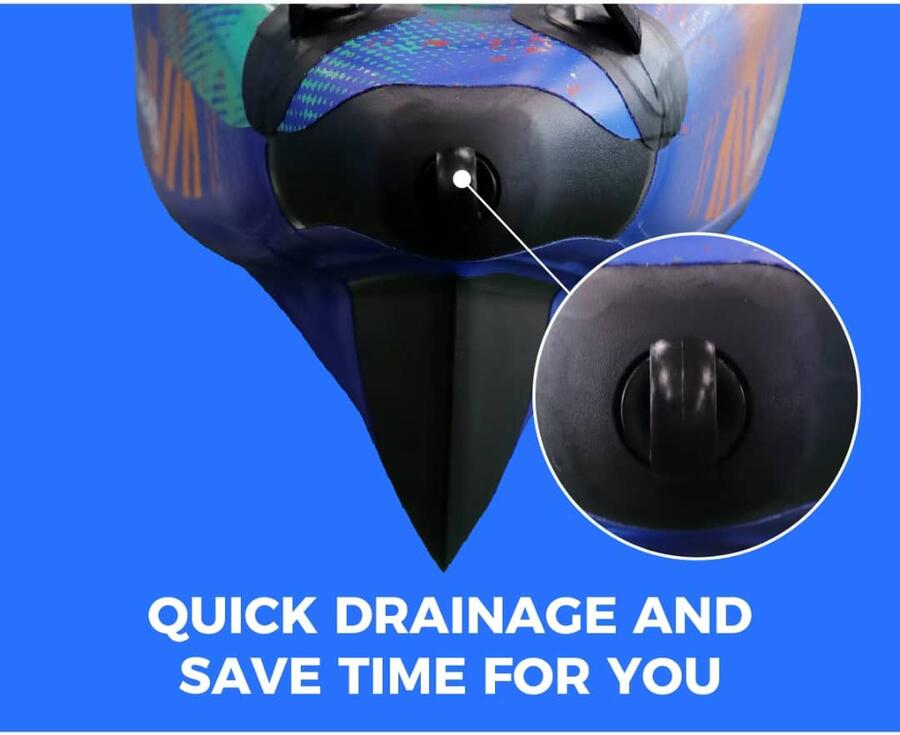 Kayak gonfiabile biposto SKF Skatinger Interstellar - 410 cm - completo accessori