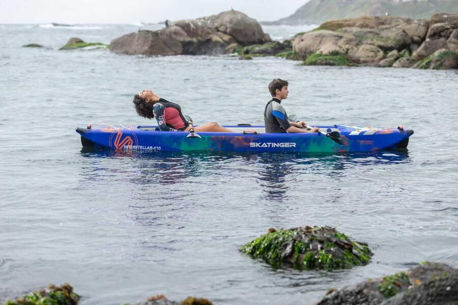 Kayak gonfiabile biposto SKF Skatinger Interstellar - 410 cm - completo accessori