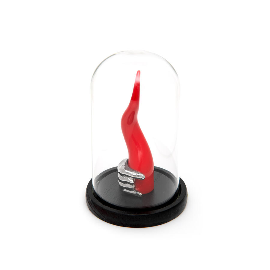 Sequenze - Corno Sciò con Mano h 21cm con campana 