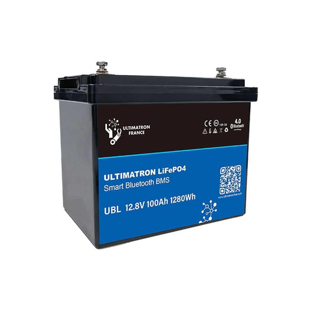 Batteria Ultimatron LiFePO4 Litio 12,8V 100Ah - Bluetooth