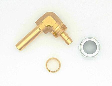 RACCORDO FARO CURVO 8mm 90° COMPLETO