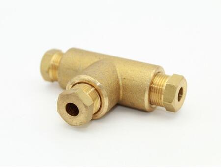 RACCORDO T 10X10X10 X TUBO RAME 6mm